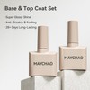 MAYCHAO 15ml 2 Pcs Glassy Gel Top Coat and Base