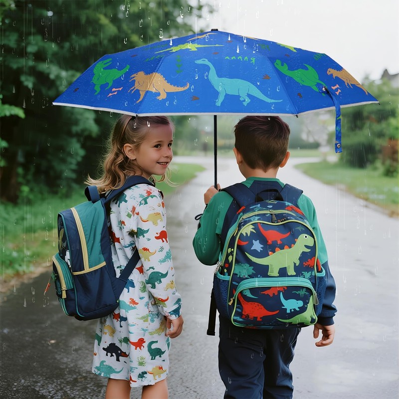 MorLuks Children's Reflective, Pocket Umbrella with Reflective Band, Children's Umbrella