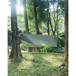 Miztli Camping Hammock with Net and Rain Fly, Portable Lightweight Outdoor Hammock Tree Travel Backpacking Hammock Tent with 20Ft(Total) Tree Straps, Perfect for Camping Hiking Yard Adventure Survival