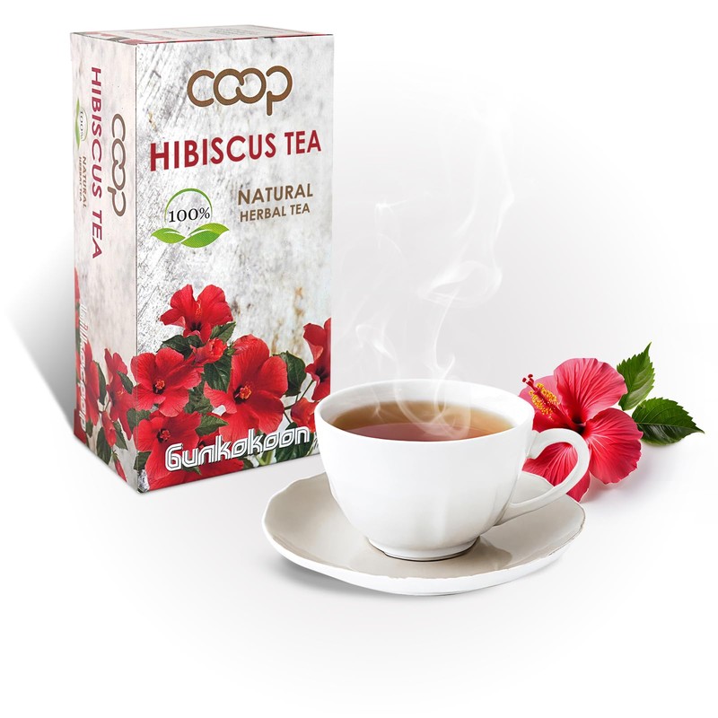 80 Tea Bags Hibiscus Tea 100% Natural - 4 Boxes