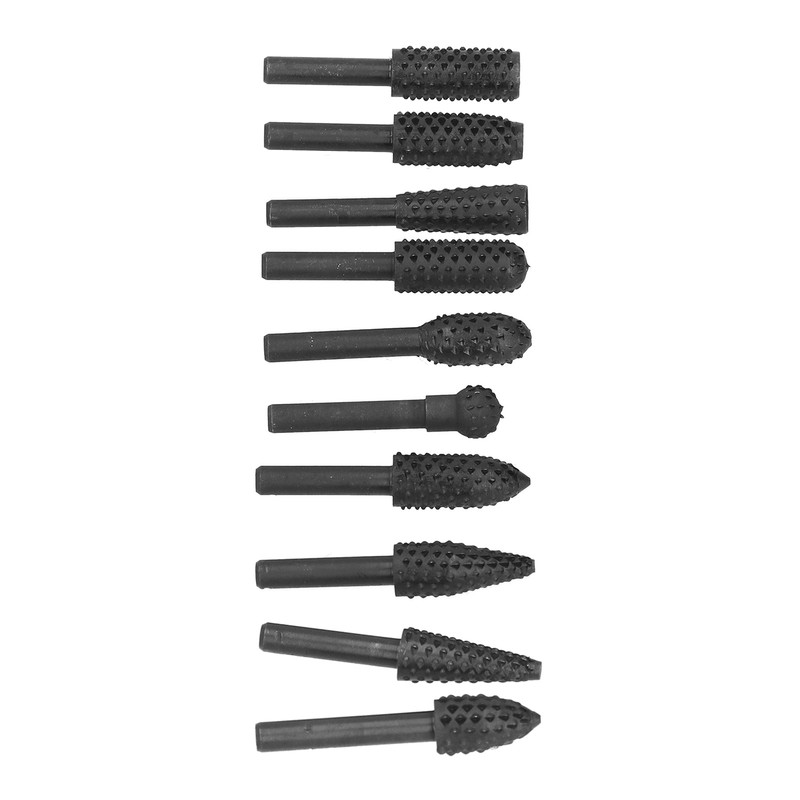 10Pcs Carving Bit Set Electric Rotatable Efficient Multifunctional Grinding Head