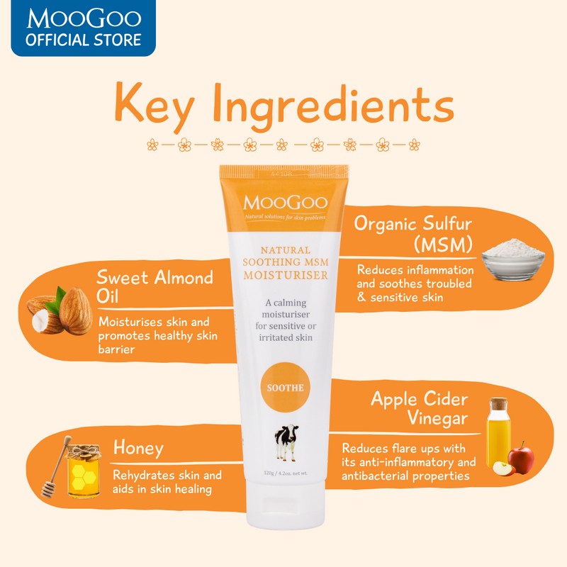 MooGoo Soothing MSM Moisturiser 120g