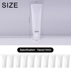 Refillable Empty Squeeze Bottle Plastic Soft Tubes Small/mini Travel containers for Lotion toiletries Shampoo Creams Liquid TSA Approved Travel Accessories with Flip Cap (100ml)