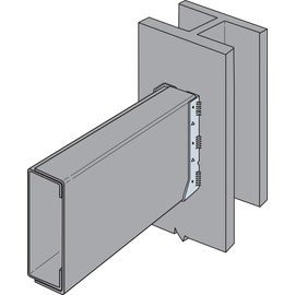 Simpson Strong-Tie HUC68 HUC Galvanized Face-Mount Concealed-Flange Joist Hanger for 6x8