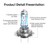 TECTICO H7 Headlight Bulbs 12V 55W Warm White +130% Ultra