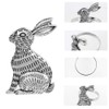 CENPEK 6pcs Easter Bunny Napkin Rings Rabbit Napkin Ring Holders