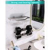 HapiRm Shower Caddy with 11 Hooks,Bathroom Storage with Razor Holder,Soap