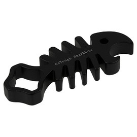 Fotodiox GoTough Sharkbite Black Metal Wrench with Bottle Opener for Gopro Hero Hd, Hero1, Hero2, Hero3/3+ and Hero4 Mounting Knobs, Adapters, Screws and Bolts