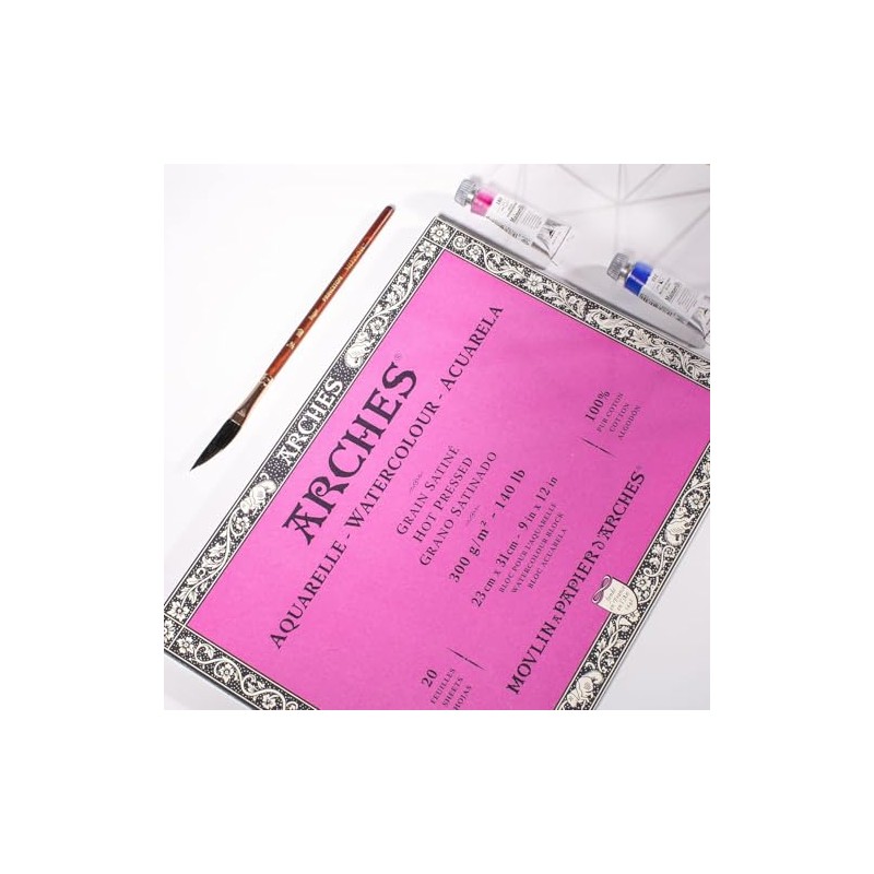 Arche Watercolor Paper Block 10.6 oz (300 g), Extra Fine