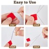 DICOSMETIC 50Pcs 5 Colors Needle Threader Simple Wire Loop Tools