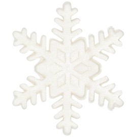 Culpitt Edible White Snowflake Pipings Decoration (Pack of 1, Total 120)