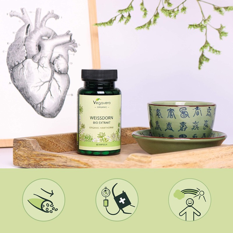 Hawthorn Berry Vegavero® | 700 mg Extract | 100% Organic
