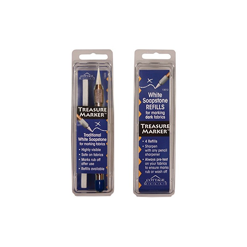 Treasure Marker – Soapstone Fabric Marker with 6 Refills –