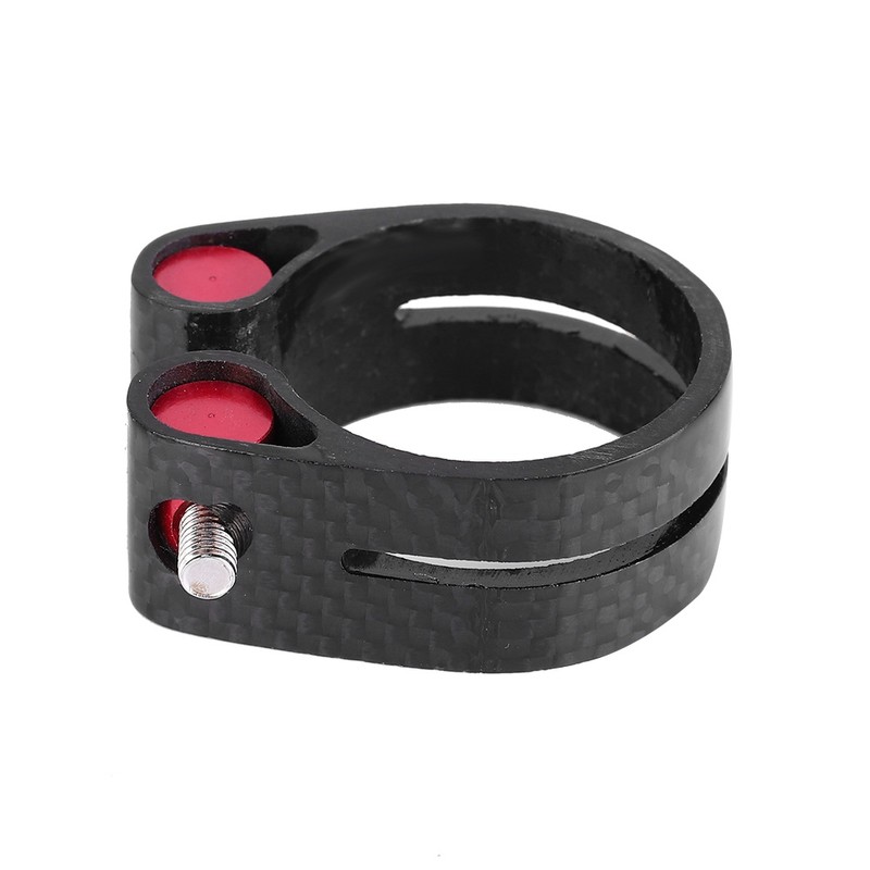 35mm Carbon Fiber Mountain Bike Bicycle Seat Post Clamp Quick