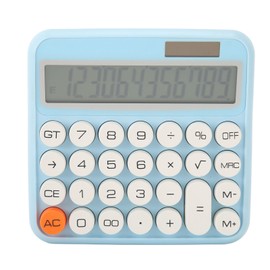 12 Digits Desktop Calculator with Large LCD Display Dual Power Auto Shutoff Mechanical Calculator for Office Schools