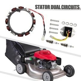 VIKKSAER 592831 Alternator Stator Dual Circuit, Replacement for Brigs-Straton 215802 215805 215807 161430 161432 161436 161437 Lawm Mower Engine, Replaces 696459 393474 691063