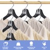 Besslly 100Pcs Clothes Hanger Connector Hooks, Plastic Space Saving Heavy