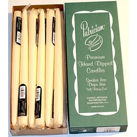 12'' Taper Candles Pack/12. Made in USA (Ivory)