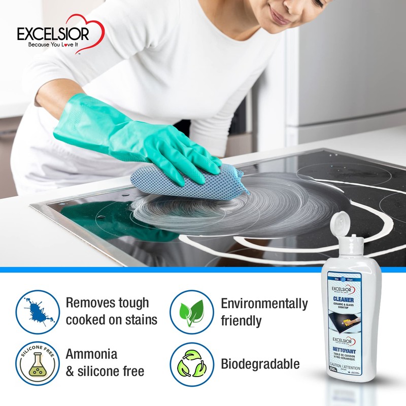 Excelsior HE Ceramic and Glass Cooktop Kit, 12.5 Ounce