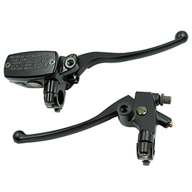 Brake Clutch Lever Master Cylinder Set for Motorcycles 0.9 inch (22 mm) Handles, Universal