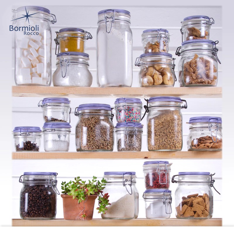 Bormioli Rocco Fido 25.25 oz Food Jar w/ Metal Clamp