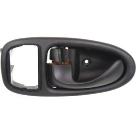 For Saturn SL2 1996-2002 Interior Door Handle Front, Driver Side Black | With door lock button| Trim: Base