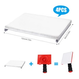 Set of 4 Colour Edges Replacement Pads, Colour Edge Pads for Walls, Nylon Paint Edges Tool, Paint Edger Pads, Accessories for Corner Painters and Trims, Painting Tool