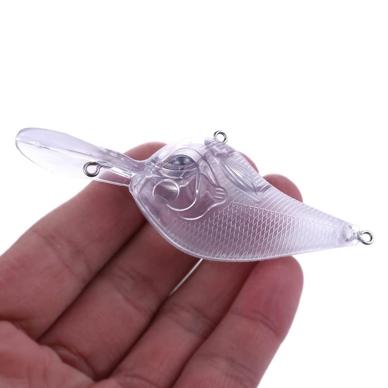 20Pcs Blank Lures Set Unpainted Fishing Baits Crankbait Wobblers Jerkbaits