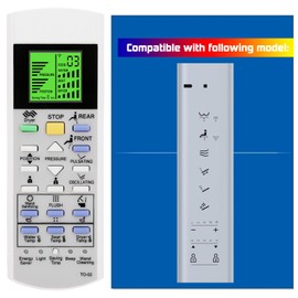 Replacement Remote Control for TOTO Washlet Toilets and Bidets RW TCF801CG CW542EY (WC) SW TCF803CG CW522EY (WC) MW6263046CEFG(A) TCF804C2G SW3046AT40 SW3046 TCF801CG TCF802C2G TCF803CG