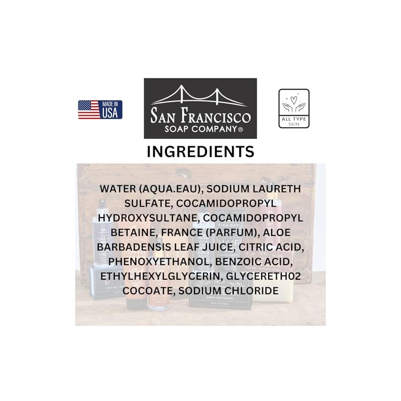 San Francisco Soap Company Scented for Men Dark Rum and