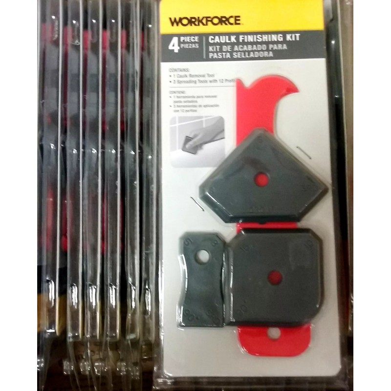 WORKFORCE 4-Piece Caulking Tool Kit,Caulk Finishing Tool Kit (4 Piece