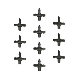 Rain Bird BT25/10PS Drip Irrigation Universal 1/4" Barbed Tee Fitting, Fits of 1/4" Drip Tubing, 10-Pack