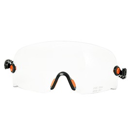 Aolamegs Safe ANSI Z87 Safety Glasses - OSHA Construction Hard Hat Visor Accessories,Upside Down Safety Helmet Goggle Replacement,Build in Clear Lens Eye Protector,Block Dust,EN 166 Approved