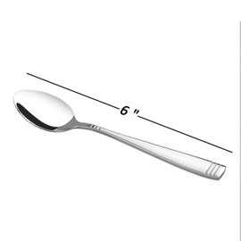 Obston 12-Piece Tea Spoon Set, Stainless Steel Mirror Polishing