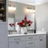 Bathroom Light Fixtures over Mirror, 3-Light Brushed Nickel Vanity Lights