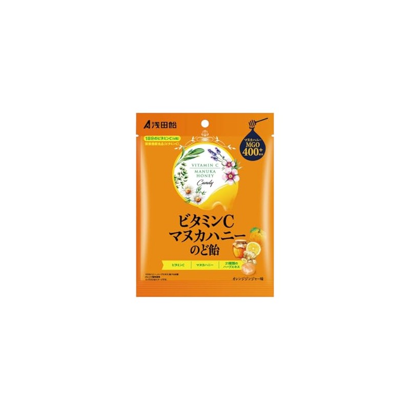 浅田飴 ビタミンCマヌカハニーのど飴 60g PSJBOX のど飴