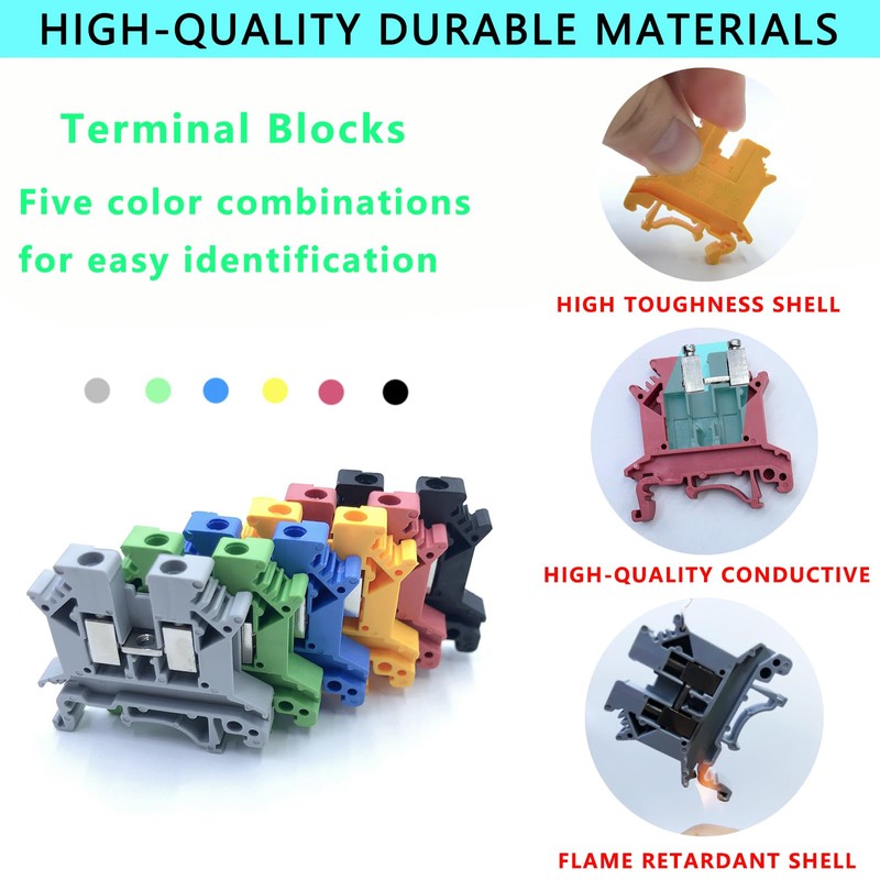 FEARLIE DIN Rail Terminal Block kit UK2.5B 32A 690V -