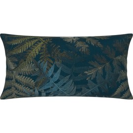 Erwin Müller Maco Satin Cushion Cover 40 x 80 cm Petrol-Beige