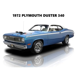 1972 Plymouth Duster 340 Metal Sign: 12x16" & Ships Free