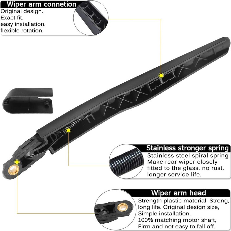 Rear Wiper Arm Blade Replacement for Ford Explorer 2011-2023,Escape 2013-2023,2015-2019