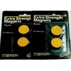 Set Of 2 Aronson Extra Strength Magnets YELLOW ROUND Perfect