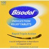 Bisodol Indigestion Relief Tablets - 100 Tablets Fast Relief to