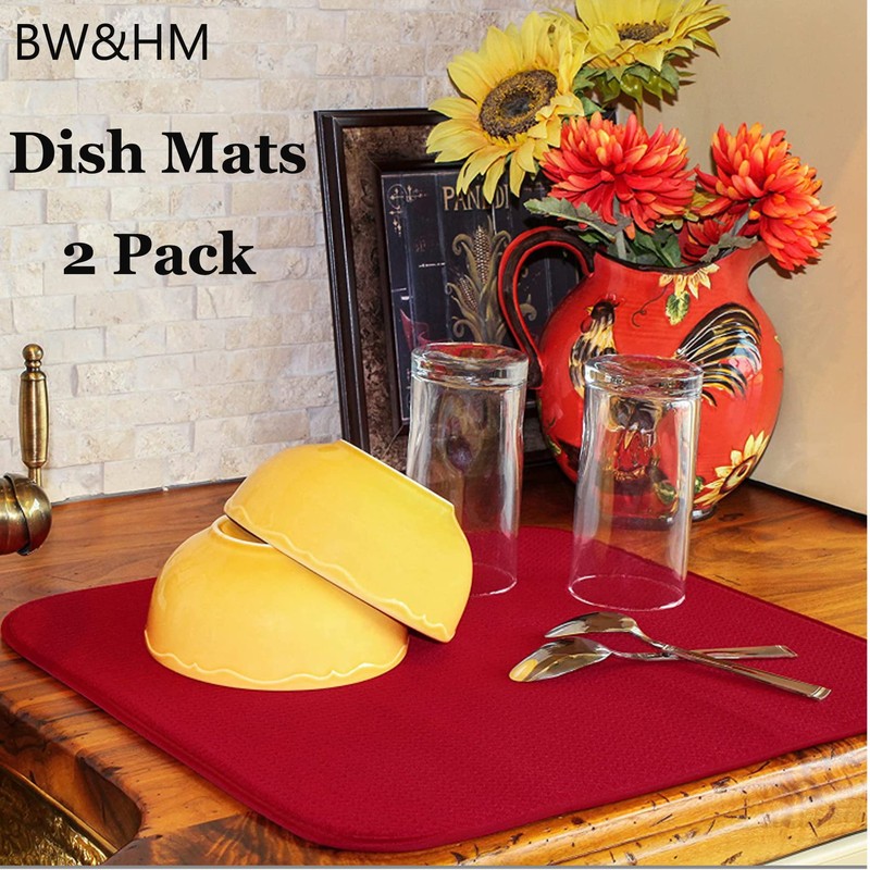 Microfibre Dish Drying Mats Super Absorbent Drying mat for dishes