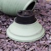 Darthome Patina Urn Planter 21cm Aged Green Plastic Round Classic
