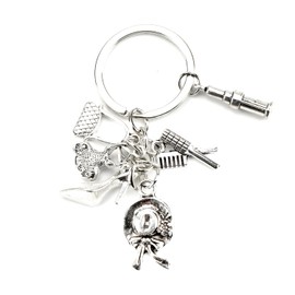 Elegant Stainless Steel Key Ring, Creative Fashion Accessory for Women, Birthday Gift and Small Gifts for Girlfriends, Girlfriend or Sister, Ideal for Special Occasions and Gifts, silver