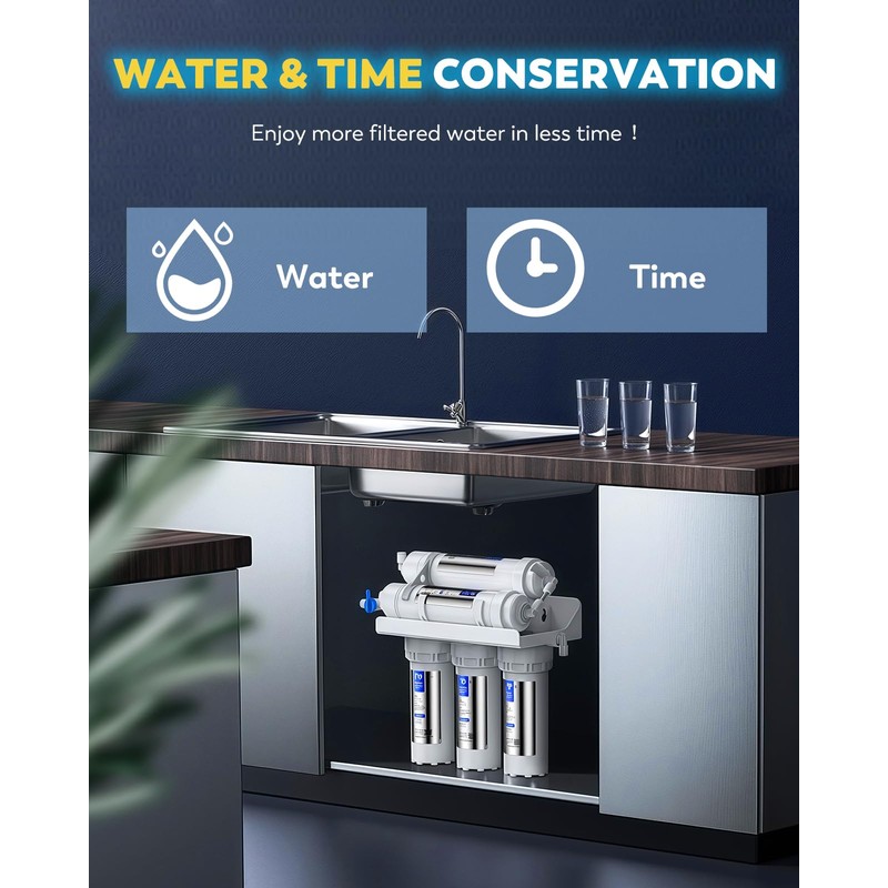 Moonshan 200GPD Booster Pump for RO System Complete Kit Suitable