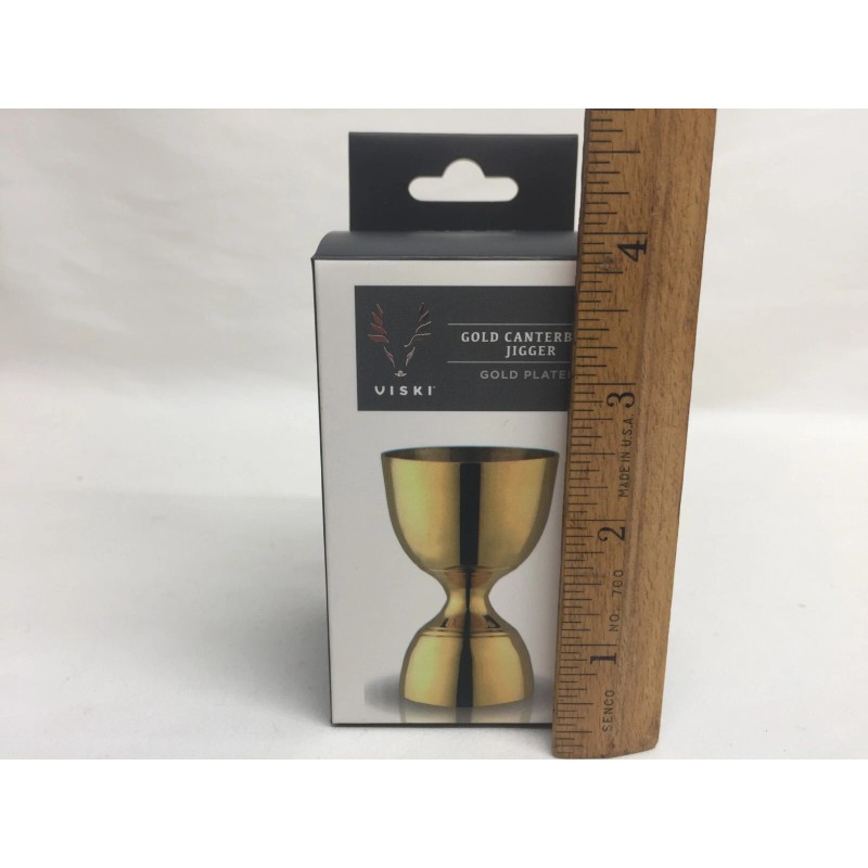 Viski NEW ~ VISKI GOLD PLATED CANTERBURY HEAVY SOLID COCKTAIL