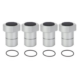 4 Pcs Bench Dog, 20mm Aluminum Alloy Workbench Dog Stop with Non Slip Pad for MFT Table, Woodworking Clamping and Fixing