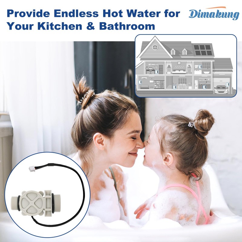 FSA QC MEDLRG Tankless Water Heater Flow Sensor Fits for