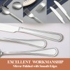 20 Pcs Silverware Set for 4 with Simple Striped Handle